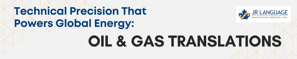 oil and gas translation services banner image